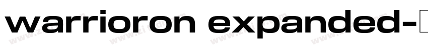 warrioron expanded字体转换